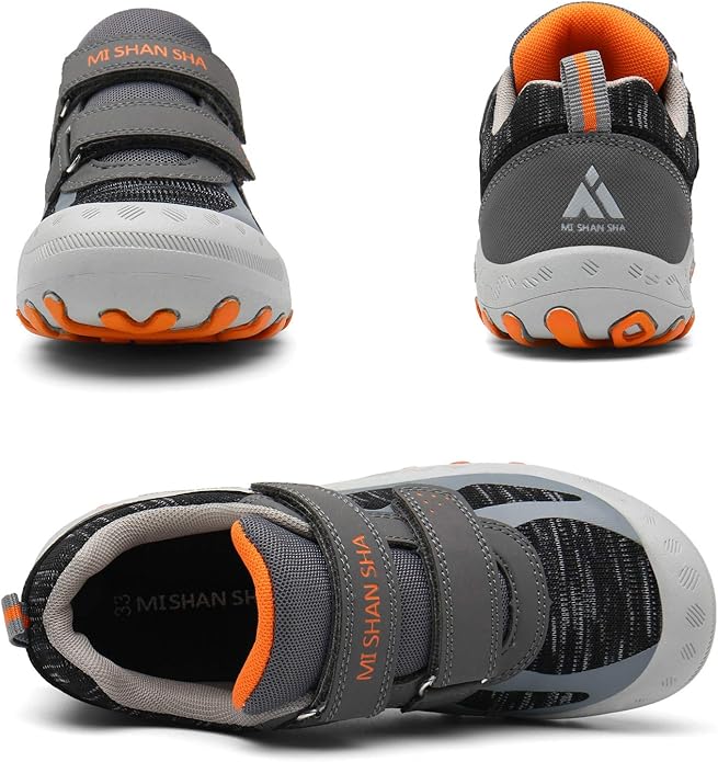 Mishansha Boy's Girl's Hiking Shoes Low Top Sneakers Outdoor Trekking Walking Climbing Running Shoes