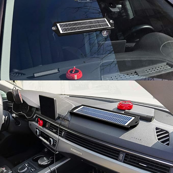 MEGSUN 12 Volt 5 Watt Solar Car Battery Maintainer Trickle Chargers Kits, Portable Waterproof Solar Panel Charging Kit for Car, Boats, RV, Trailer, Camper, Automotive, Motorcycle, Snowmobile. (5W)