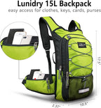 Insulated Hydration Pack Backpack with 3L BPA Free Leak-Proof Water Bladder, Keep Liquids Cool for Up to 5 Hours, Daypack for Hiking, Running, Cycling, Hunting, Climbing