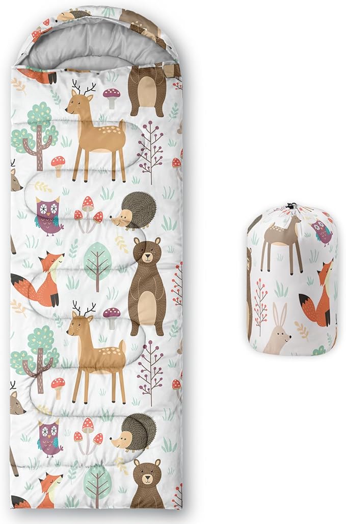 Axolotl Unicorn Sleeping Bag for Kids Boys Girls–Lightweight Warm Cold Weather Sleeping Bags,Waterproof Portable Sleeping Bag with Compression Sack for Camping Backpacking Outdoor Indoor