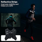 Weighted Vest 6 8 12 16 20lb with Reflective Stripe Adjustable Rucking Vest for Men Women Kid for Walking Running