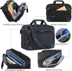 KROSER Laptop Bag 17.3 Inch Premium Laptop Briefcase, Expandable Laptop Shoulder Messenger Bag Durable Computer Case