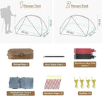 Night Cat Ultralight Backpacking Tent: Waterproof Lightweight Two People Camping Tent for Outdoor Hiking Trekking with Double Layers Aluminum Poles and Footprint