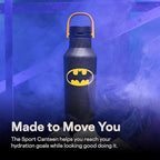 Corkcicle Sport Canteen - Keeps Beverages Cold 25 Hours - Triple Insulated Stainless Steel - Screw-On Lid - Reusable Bottle - Summer Drinkware Gift - Keeps Drinks Ice Cold - 20 oz - Batman