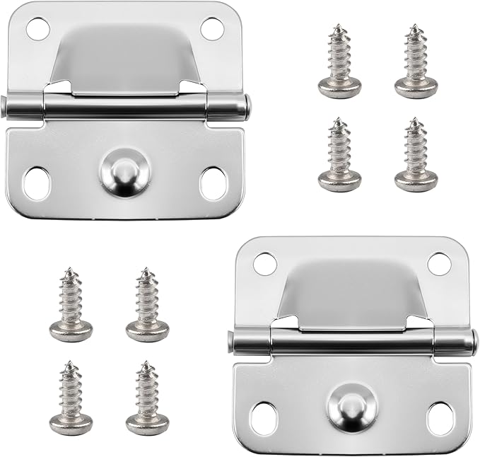 Cooler Stainless Steel Hinges for Coleman Camping Coolers 5235 6262 6270, Cooler Stainless Steel Hinges with Screws Set