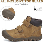 Mishansha Kids Hiking Boots Toddler Girls Boys Hiking Shoes Water-Resistant Anti-Collision Non-Slip Athletic Outdoor Trekking Boots