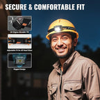 Camping Headlamp 2 Pack LED Battery Powered Dimming Head Lamps with Adjustable Headband IPX4 Waterproof Head Light 9 Modes Red White Green Light for Hiking, Running, Cycling