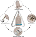 CLUCI Crossbody Bags for Women Men,Leather Sling Bag Cross Body Backpack for Woman Gifts for Women Birthday Unique