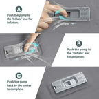 Elegear Self Inflating Sleeping Pad, Built-in Electric Pump 3.1" Ultra-Thick Memory Foam Camping Mattress with Pillow Foam Sleeping Pad for Camping R-Value 9.5 Foam Camping Pad for Car/Traveling