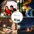 LED Camping Lantern, High Lumens Camping Light Rechargeable with 4 Light Modes, Waterproof, Camping Essentials, Mini Lantern Flashlight for Camping, Hurricane, Emergency, Hiking, Power Outages, 4pc