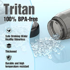 Water Bottle 32oz, clear water bottle with Spout Lid and Carry Handle, Reusable, Tritan, BPA Free, Hiking Water Bottle Suitable for Travel, Outdoors, Gym, Travel, Home, School (Black)