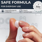 Peace&Quiet PQ Wax Ear Plugs for Sleeping, Swimming - 15 Soft Noise Cancelling Silicone Gel Wax Earplugs for Sleep and Swimmers, Ear Protection with Sound Blocking Level of 32 Db, (15-Pillows)
