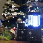 Etekcity Camping Lanterns for Power Outages 4 Pack, Flashlight for Camping Essentials, Survival Kit and Gear, Hurricane Preparedness Items, Emergency Led Battery Operated Lights, Black