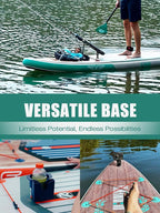 Niphean (Extra Large) Inflatable Paddle Board, SUP for 2+1 People/Family, Stand Up Paddle Board with (Beginner Friendly) StabilTrac Fin, Waterproof Phone Pouch, Paddle Boards for Adults, Gift Ideas