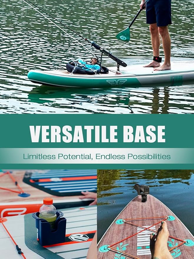 Niphean (Extra Large) Inflatable Paddle Board, SUP for 2+1 People/Family, Stand Up Paddle Board with (Beginner Friendly) StabilTrac Fin, Waterproof Phone Pouch, Paddle Boards for Adults, Gift Ideas