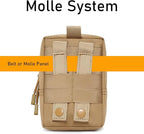 2 Pack Molle Pouches - Tactical Compact Water-Resistant EDC Pouch