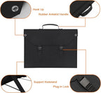 EnginStar 100W Foldable Solar Panel Charger with 18V DC Outlet for Portable Power Stations Jackery/Rockpals/Flashfish, Portable Solar Generator with USB-A USB-C QC 3.0 for Outdoor Camping Van RV Trip