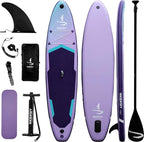 11”32“6 Premium Inflatable Stand Up Paddle Boards with Durable SUP Paddle Board Accessories Wide Stable Design Includes Backpack Required Parts Non-Slip Comfort Deck for Youth & Adults