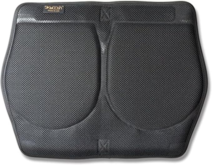 Skwoosh Canoe Gel Cushion with Comfortable Breathable Mesh Fabri with Tie Down Straps | Suitable for All Canoe Styles and Makes | Made in USA