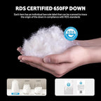 Naturehike 0 Degree Ultralight Down Sleeping Bag for Adults, 650FP Backpacking Cold Weather Sleeping Bag with RDS Down, 28.9℉ for Camping, Hiking, 2025 Model