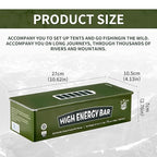 Emergency Food Ration Bars, Survival Food with Tin box, 20 Years Long Self Life Survival Tabs Supply for Outdoor Camping Emergency Snowstorm Earthquake Disaster Preparedness Kit, Original Flavor