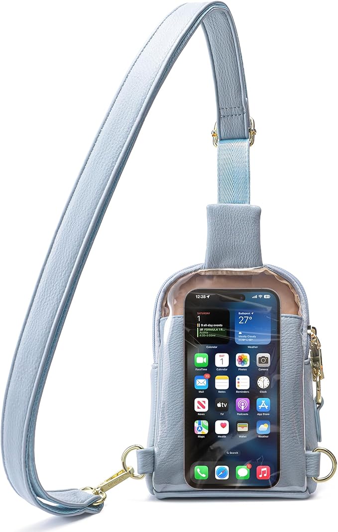 INICAT Sling Bag for Women Touchscreen Small Crossbody Cell Phone Purse Fanny Pack