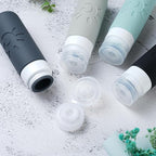 Travel Bottles for Toiletries, TSA Approved Travel Containers 3oz Leak Proof Travel Tubs Refillable Liquid Travel Accessories for Shampoo Conditioner Lotion Body Wash(Multicolored A)