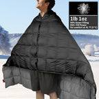 Down Camping Blanket, Muti-Use Outdoor Travel Blanket, Puffy Sleeping Bag Blanket, Waterproof Packable Backpacking Quilt for Camping, Travel, Airplane, Hiking, Picnic, 55''x79''