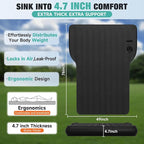 Tesla Model Y Mattress, Inflatable SUV Mattress for Portable Camping Mattress, Foldable Air Mattress with Air Pump and Storage Bag for Tesla Model Y and SUV Travel, Black