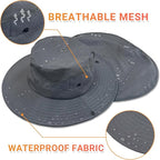 NPQQUAN Sun Hats for Men Women with Neck Flap UPF 50+ UV Protection Wide Brim Bucket Hat Safari Hiking Fishing Hats