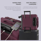 Verage Underseat Carry On Luggage with Wheels & USB Port,14 inch Wheeled Spinner Bag Carry-on Luggages for Airlines, Lightweight Suitcase Men Women, Pilots and Crew (14.5-Inch Plus Underseat Pro)