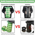 Upgraded Folding Stool Large Square Surface 550lbs Load Capacity Heavy Duty Collapsible Portable Telescopic Stool for Camping Travel Hiking (Camouflage)