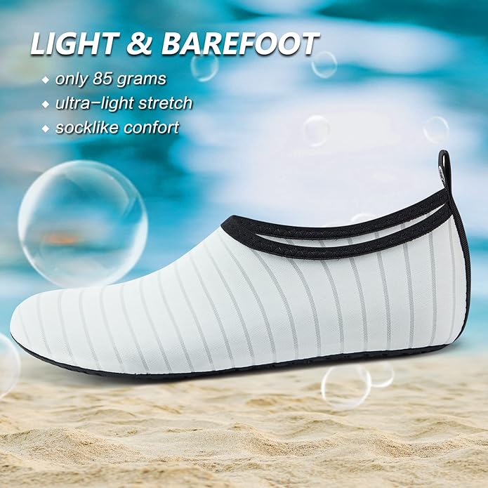 Deevike Water Shoes for Women Men Barefoot Quick-Dry Aqua Socks Slip-on for Beach Swim Surf Yoga Exercise