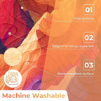 KingCamp Ultralight Camping Blanket, Packable Down Alternative Puffy Printed Wearable Blanket with Snap Buttons & Corner Loops Weatherproof Quilt for Outdoor Travel Stadium (79"L x 57"W, PEAK)