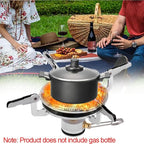 Restokki Camping Stove，Backpacking Stove，Camping Stove Propane，Portable Gas Stove Camping，Camping Grill for Outdoor Backpacking Hiking and Picnic