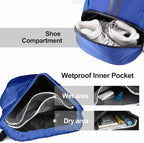 Hoedia Sports Drawstring Backpack - String Swim Gym Bag with Shoes Compartment and Wet Proof Pocket for Women&Men
