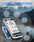 L4 Entry Level GPS Bike Computer Wireless, Laminated 2.3" Screen, Ultra Thin and Lightweight Bike Speedometer, IPX7 Waterproof, Bluetooth ANT+ Cycling Computer