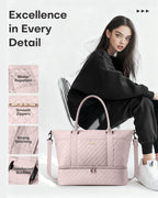 HOTOR Travel Duffel Bag - Weekender Bags for Women, Gym Tote Bags with Shoe Compartment, Carry On Overnight Bag with Toiletry Bag for Travel Essentials and Travel Accessories, Pink, 13.4"×17.3"×7.9"