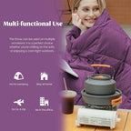 puredown® Lightweight Packable Couch Throw Soft Feather Down Throw Blanket for Indoor and Outdoor Use, 50"X70", Purple