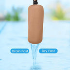 REEZEIVI 2 Pack Headrest Pillow for Patio Chaise Lounge,Chaise Lounge Pillows Outdoor 3D air mesh with Elastic Band,Quick Drying and Washable Spa Pillow for Recliner,Beach Chair,Office Chair,Brown