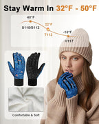 RIGWARL Touchscreen Gloves for Running Bike Anti-Slip Warm Gloves for Cycling Sports Biking Hiking Driving Walking