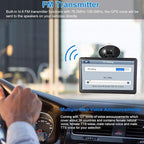 GPS Navigator 7 inch Touch Screen 256-16GB, GPS Navigation for Car Truck RV, 2025 Maps (Free Lifetime Updates), GPS Commercial Drivers Semi Trucker Navigation System, Spoken Turn-by-Turn Direction