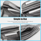 ECHTPower 2-Pack Waterproof Pouch Bag, Waterproof Fanny Pack, Waterproof Dry Bag with Adjustable Waist Strap for Beach Swimming Kayaking Floating Boating