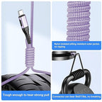 Durcord USB C Charger Cable, 2Pack 6ft USB Charger Fast Charging Type C Cord Cable, Type C Charger Cable Compatible with iPhone 15 Pro/Plus/Max/Android/Phone/Pad-Light Purple