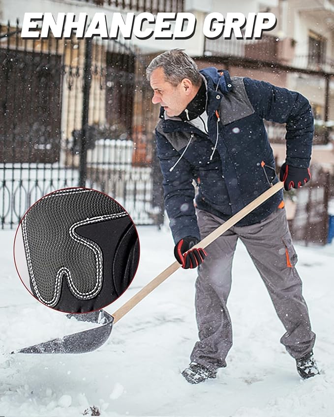 RIGWARL Thick Gloves for Men Women，Touch Screen Gloves ，Autumn and Winter Outdoor Sports Cycling Gloves for Ski Hiking Running