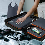 Cipway Compression Packing Cubes, Ultralight Luggage Organizer Bags with Laundry Bags and Clear Toiletries Bag, Travel Essentials for Carry on Suitcase (6 Piece,Gray)