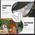 Carabiners Clip Spring Snap Hook,Heavy Duty Galvanized Steel(10&120PcsM6,50PCSM8&30PCSM10) Carabiner,Safety Quick Links Snap Hooks,Spring Clips for Swing Hammock Camping Keychain Outdoor