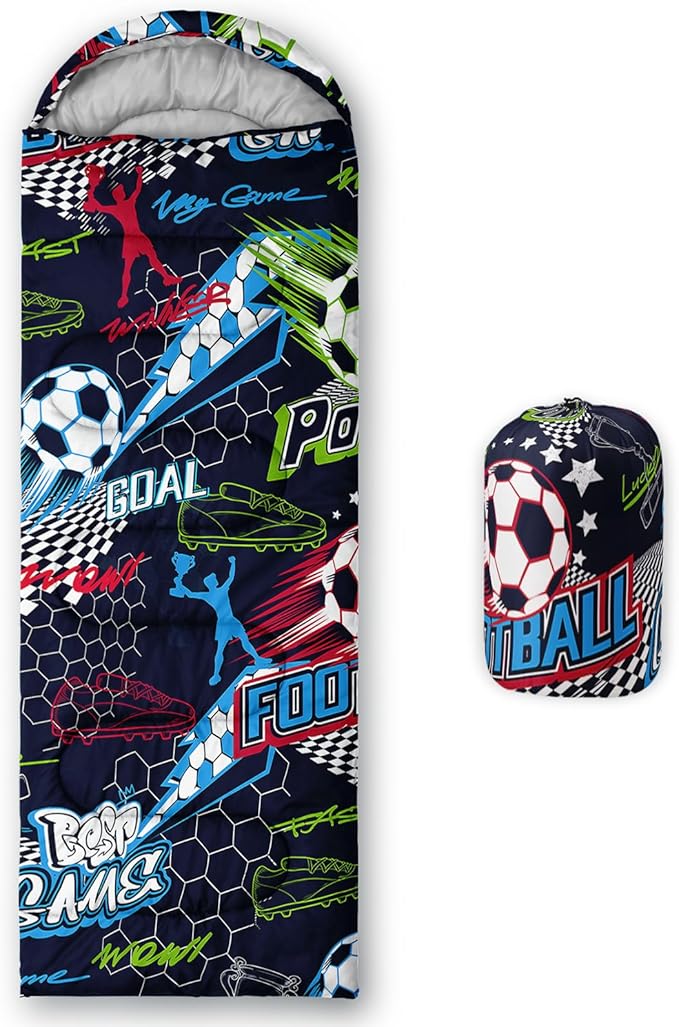 QOOMO Animals Camping Sleeping Bags,3 Season Warm & Cool Weather,Lightweight,Waterproof Sleeping Bags for Adults & Kids,Traveling,and Outdoors,Camping Gear Equipment