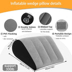 Inflatable Wedge Pillow Camping Cushions – Portable Folding Body Positioners Lightweight Wedge Pillow,Cushion for Yoga,Sleeping,Travel,Reading Lumbar Cushion for Back Pain and Pressure Relief
