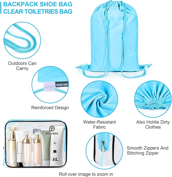 7 Set Compression Packing Cubes Packing Organizer for Travel,Travel Accessories for Carry on Luggage Suitcase Backpack Expandable Organizers